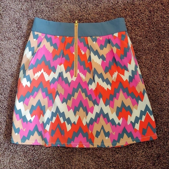 NWOT Annabella multicolor lined midi skirt - Picture 4 of 4
